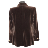 Rena Lange Velvet giacca in marrone scuro
