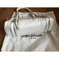 Longchamp Handtasche aus Leder in Weiß