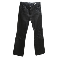 Armani Jeans Pantaloni di pelle in nero