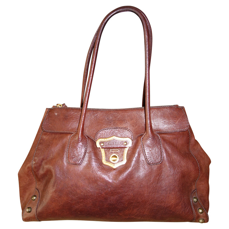 Miu Miu Leather handbag in Brown 