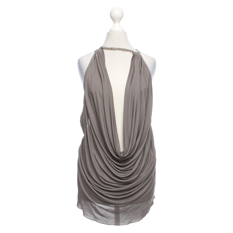 Patrizia Pepe Top Viscose in Grey