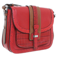 Michael Kors Rote Leder-Handtasche