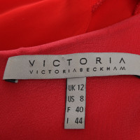 Victoria By Victoria Beckham Vestito in Viscosa in Rosso