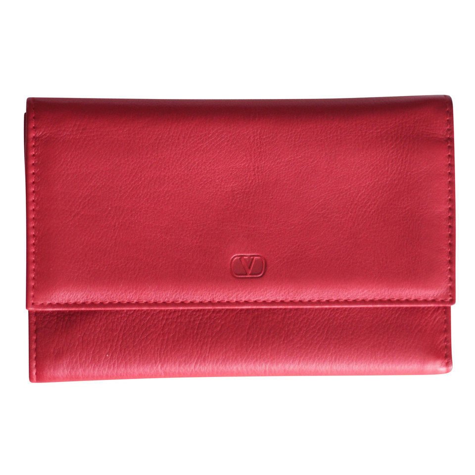 Valentino Garavani Leather wallet in red