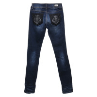 Philipp Plein Jeans in donkerblauw