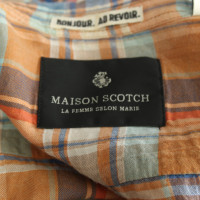 Maison Scotch Blouse with plaid pattern