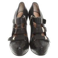 Alessandro Dell'acqua Pumps/Peeptoes Leather in Black
