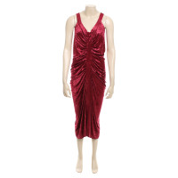 John Galliano Velvet dress in red