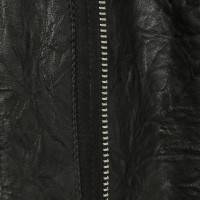 Rick Owens Leren jas in zwart