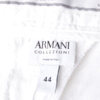 Armani Collezioni Pantaloni di lino in bianco