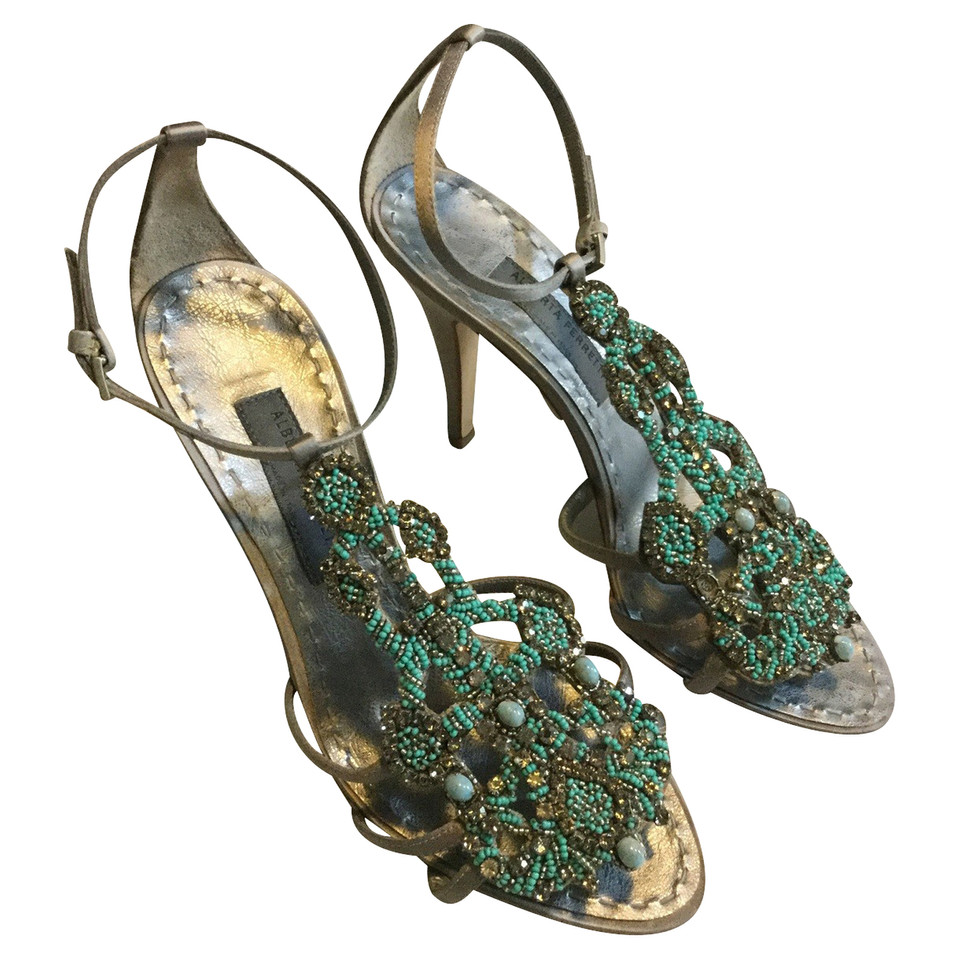Alberta Ferretti jewel sandals