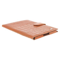 Bogner Housse Ipad en cuir orange