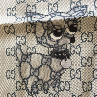 Gucci Seidentuch mit Hunde-Motiv