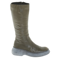 Pollini Boots in olive green