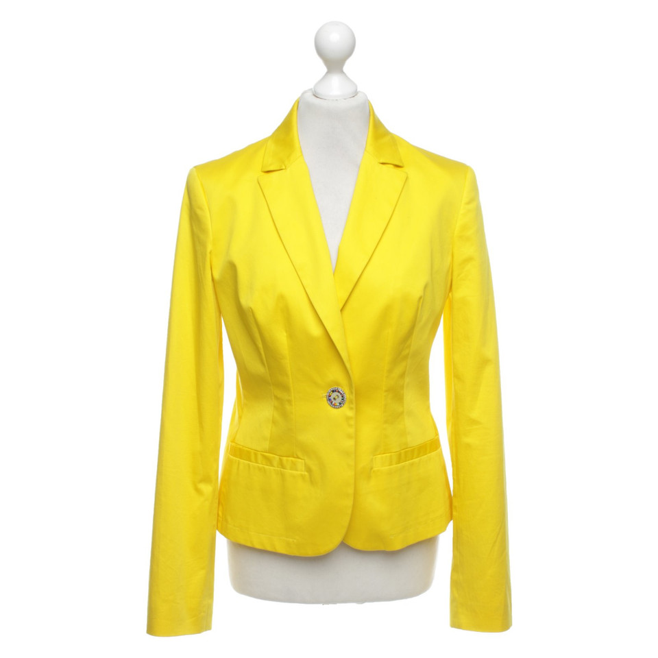 Moschino Love Blazer aus Baumwolle in Gelb