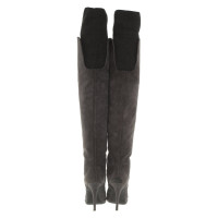 Givenchy Stiefel aus Wildleder in Grau