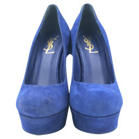 Yves Saint Laurent YSL Palais Mohawk Blue Shoes