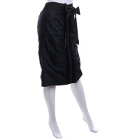 Yves Saint Laurent Silk skirt in black