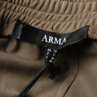 Arma Skirt Leather in Khaki