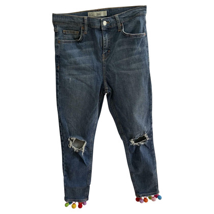 Topshop Jeans aus Baumwolle in Blau