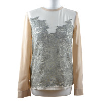 Diane Von Furstenberg Silk blouse with lace