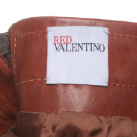 Red Valentino Gonna in Pelle in Marrone