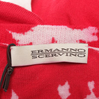 Ermanno Scervino Abito in maglia in rosso / bianco