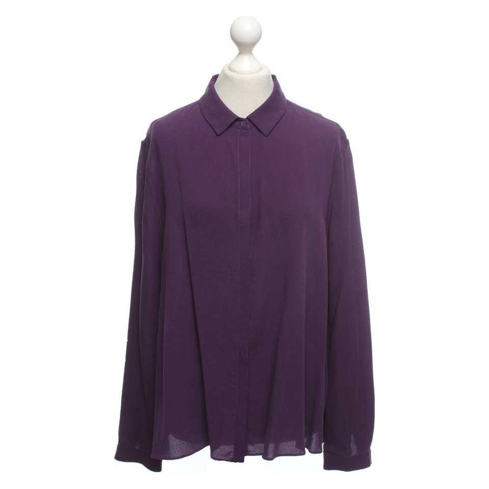 Iris Von Arnim Top Silk in Violet