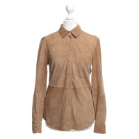 Set Suede blouse Camel