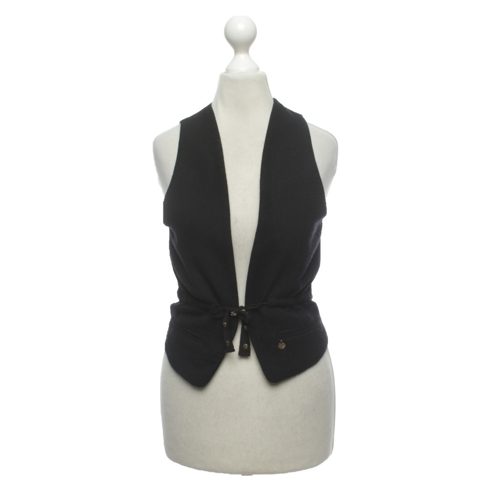 Maison Scotch Gilet en Laine en Noir