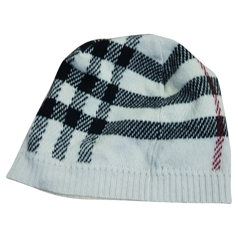 Burberry Hat/Cap Wool in Cream