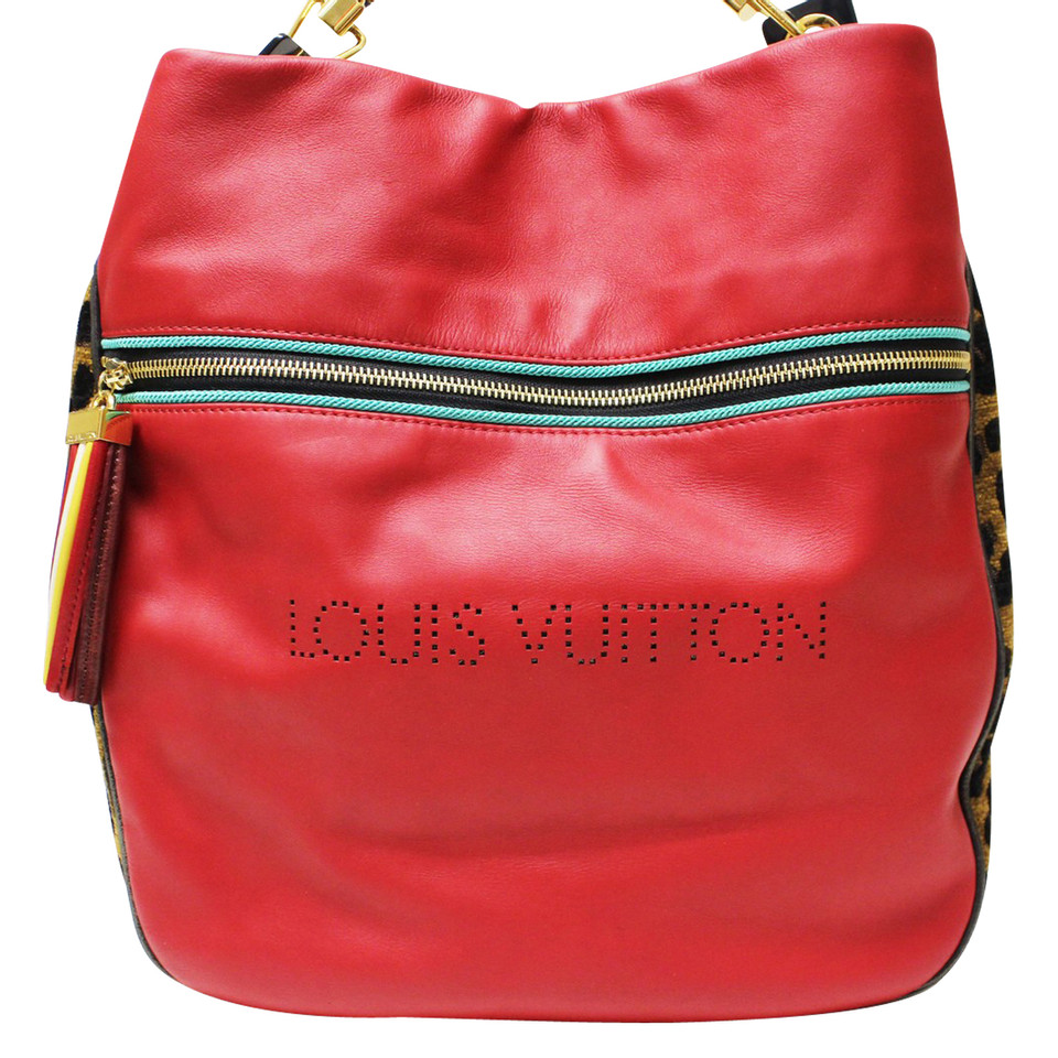Louis Vuitton Safari Flight Bag Leather in Red