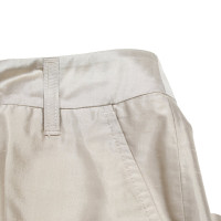 Maliparmi Paire de Pantalon en Soie en Beige