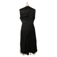 René Lezard Sheath dress in black