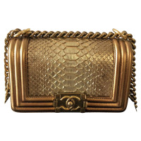 Chanel Boy Small Leather in Gold