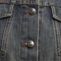 Hugo Boss giacca di jeans stonewashed in blu