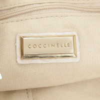 Coccinelle Handtasche in Creme/Braun