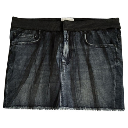 Dondup Skirt Jeans fabric in Black