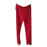 Max Mara Trousers Viscose in Red