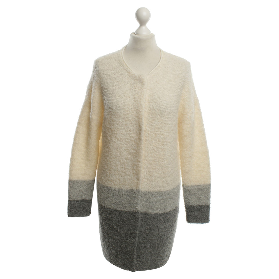 Marc Cain Cardigan in Gray / White
