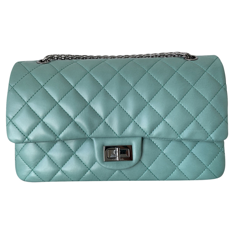 Chanel Classic Flap Bag en Cuir en Turquoise