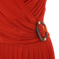 Gucci Geplooide jurk in rood