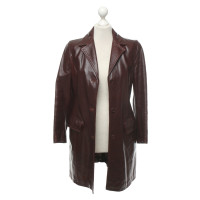 Max & Co Jacke/Mantel aus Leder in Bordeaux