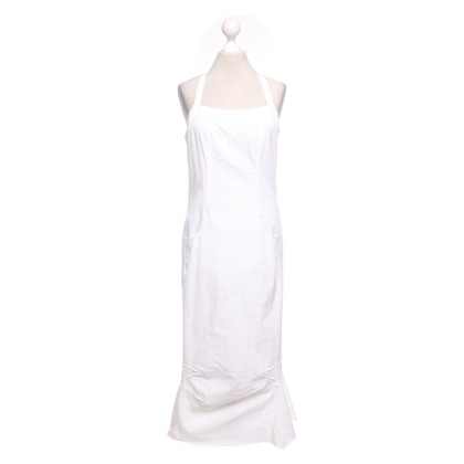 Marithé Et Francois Girbaud Kleid aus Baumwolle in Weiß