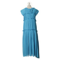 Bottega Veneta Falten-Kleid in Blau