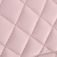 Chanel Classic Flap Bag Medium Leer in Roze