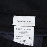 René Lezard Paire de Pantalon en Laine en Bleu