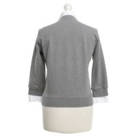Dsquared2 Sweatshirt in Grau/Weiß