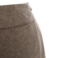 Hugo Boss jupe de laine de couleur ocre