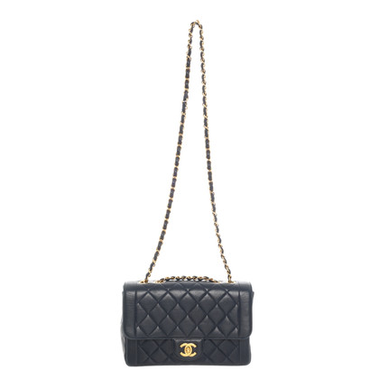 Chanel Flap Bag en cuir bleu